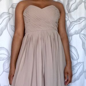 Allure Bridals Bridemaids Strapless Dress (Mocha)